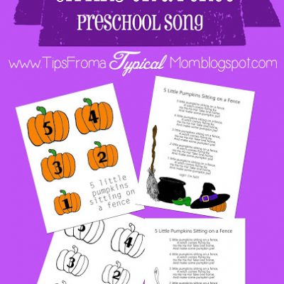 5 little pumpkins sitting on a fence preschool song