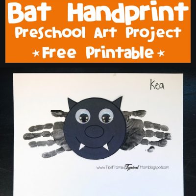 Preschool Bat Handprints