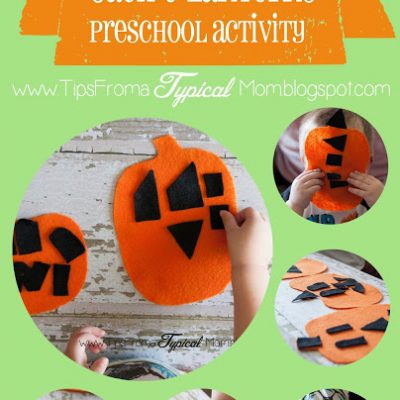 Felt Jack-o-Lantern Preschool Activity