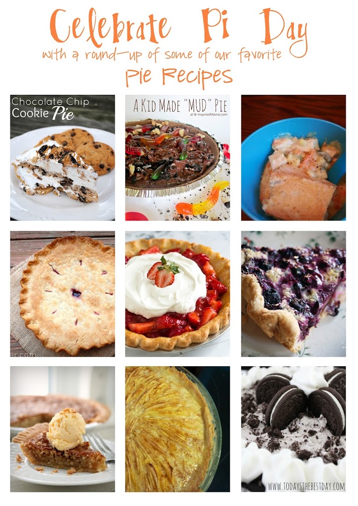 Celebrate 3/14, "Pi Day" with a round up of our favorite Pie Recipes to make with your kids.