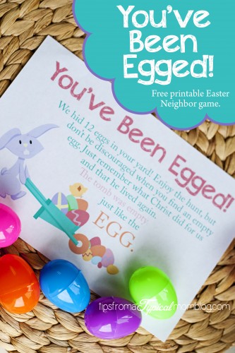 You've Been Egged- Free Printable Neighbor Easter Game