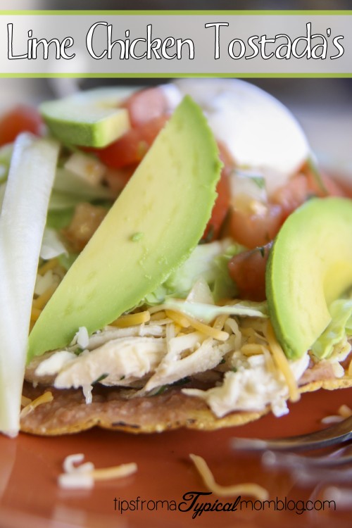 Lime Chicken Tostada’s recipe for Cinco de Mayo