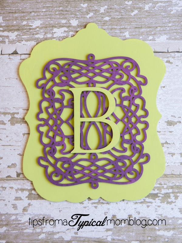 DIY Monogram Plaque