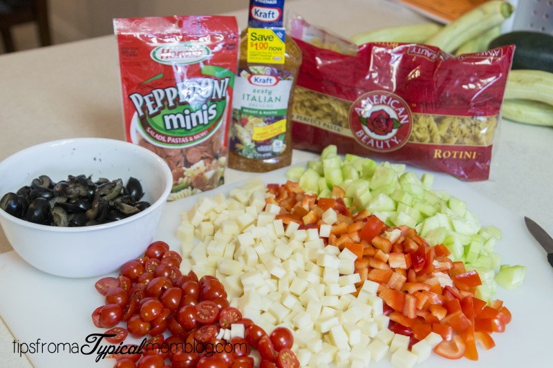 Easy Italian Pasta Veggie Salad