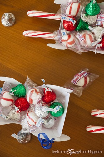 Free Printable Candy Sleighs with Gift Tags