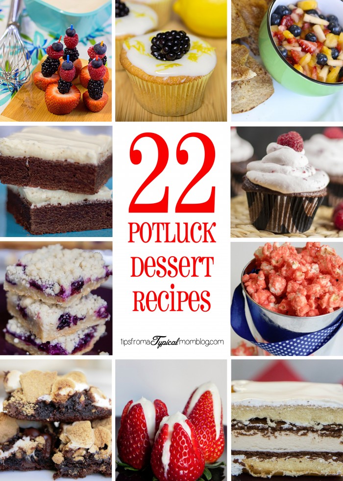 22 Potluck Picnic Desserts - Tips from a Typical Mom