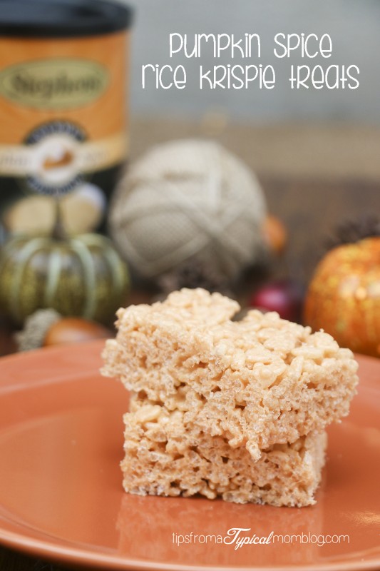 Pumpkin Spice Rice Krispies Treats