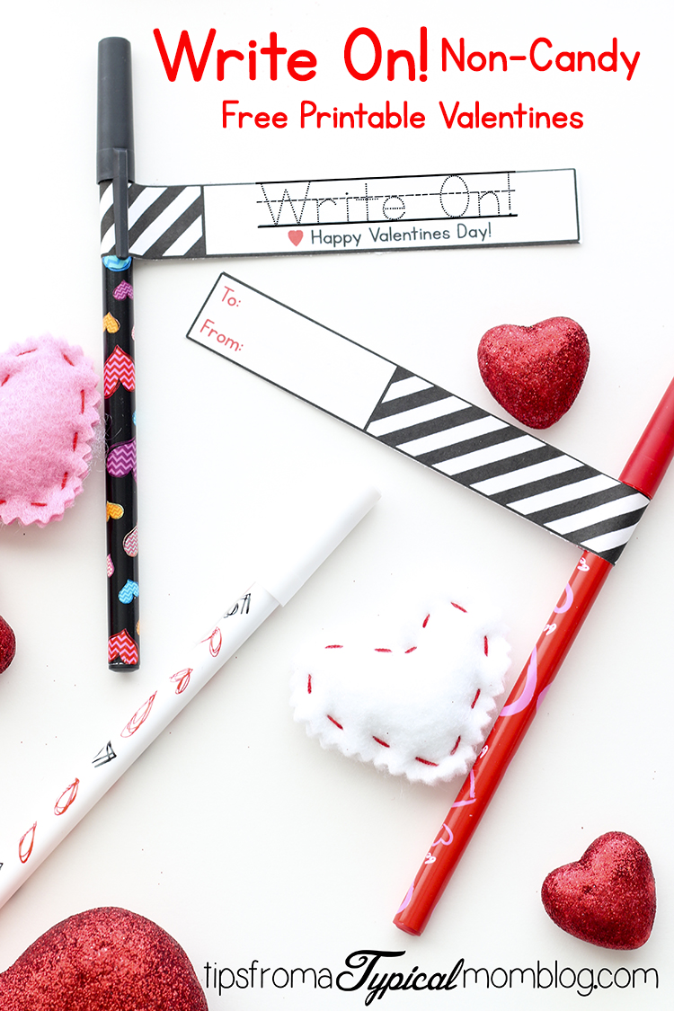 Free Printable Non-Candy Valentines for Kids - Tips from a Typical Mom