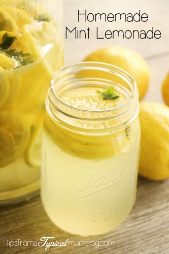 Homemade Mint Lemonade - Tips from a Typical Mom