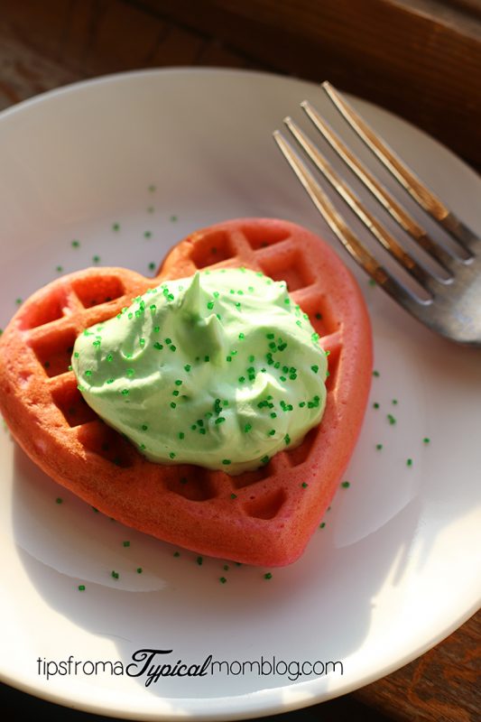 Twelve Makes a Dozen: Food for Thought - Grinch Waffles