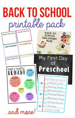 Back to School Printable Pack for Moms - Tips from a Typical Mom